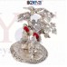OkaeYa Laxmi Ganesha God Idols Silver Oxidized Finish for home decor Exclusive Gift For Diwali, Corporate Gift 